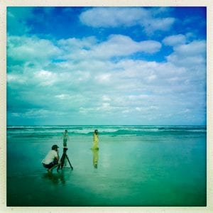 Filming On Fraser Island Beach