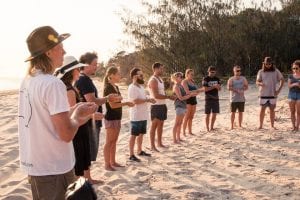 Visitors to Fraser Island