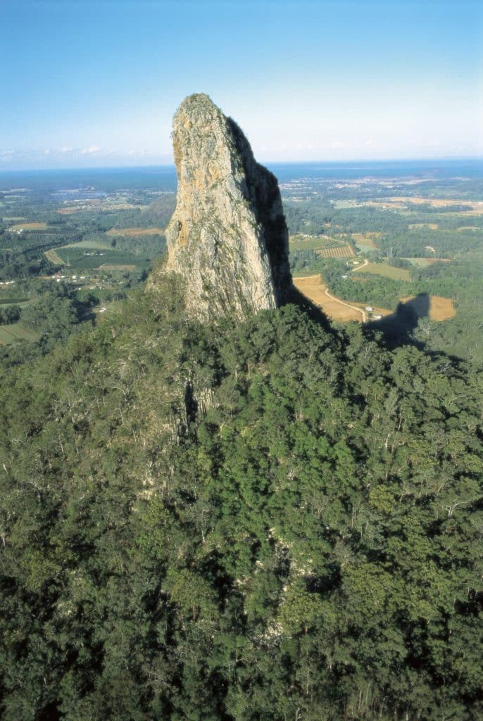 Aerial Of Glass House Mountains