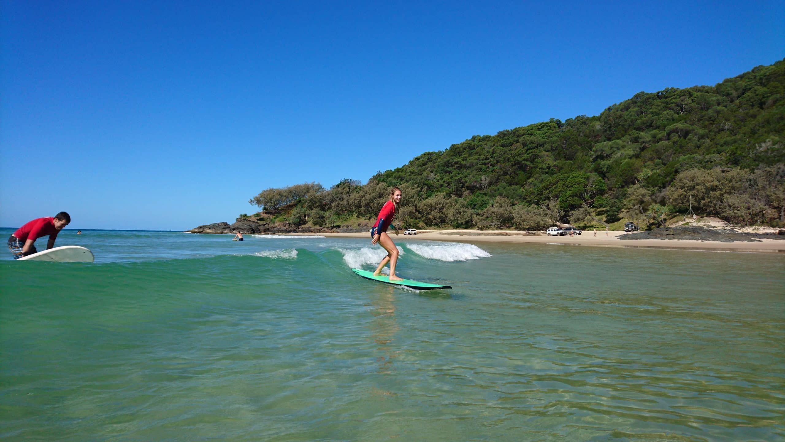 Surfing Beginner Waves